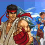 Ryu and Chun Li Wallpaper