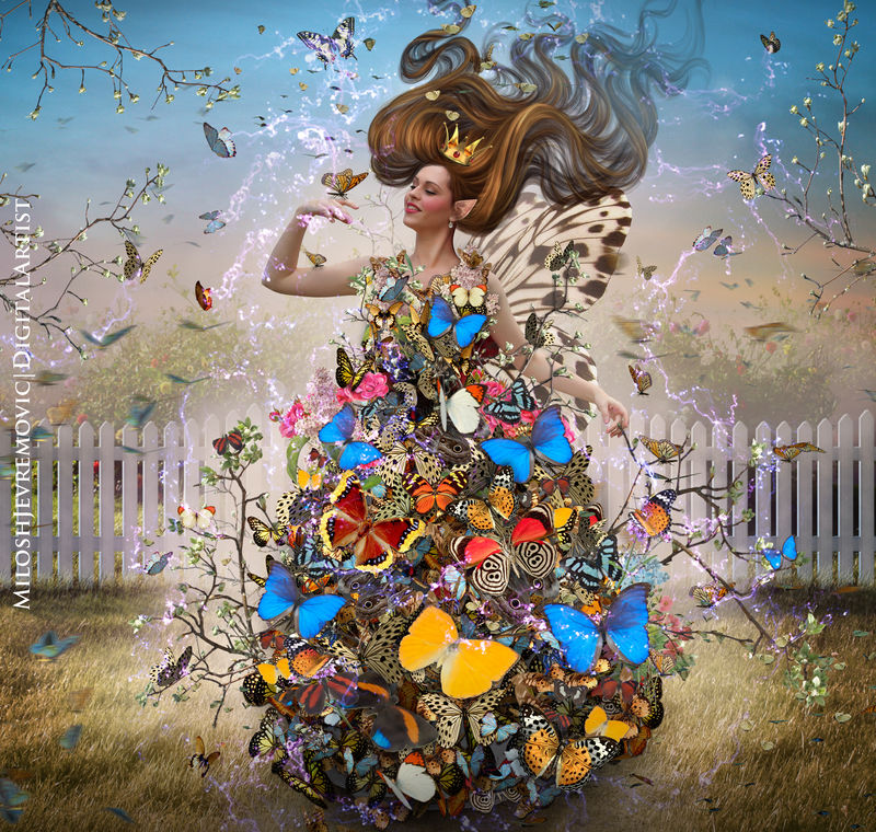 Butterfly Queen by MiloshJevremovic