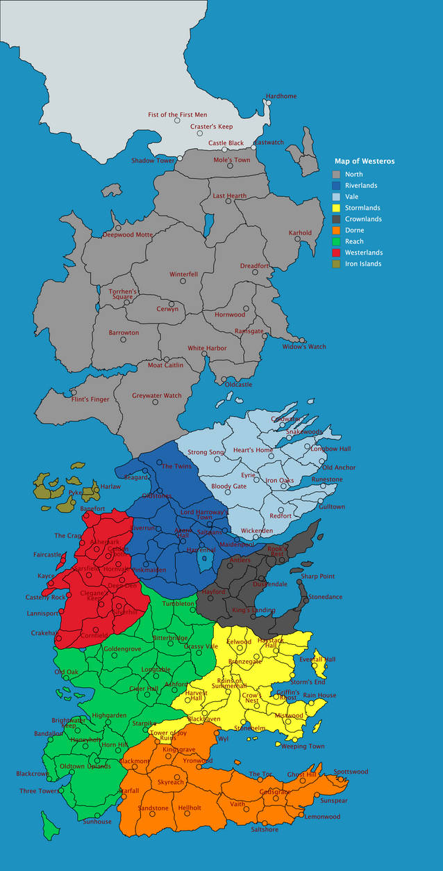 Map of Westeros by dresdenfiles10 on DeviantArt