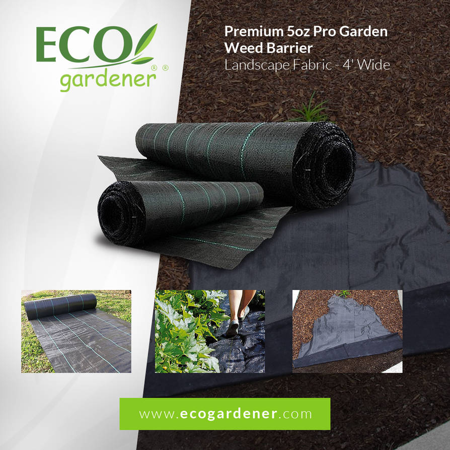 Ecogardener Garden Weed Barrier Landscape Fabric By Ecogardenfairy
