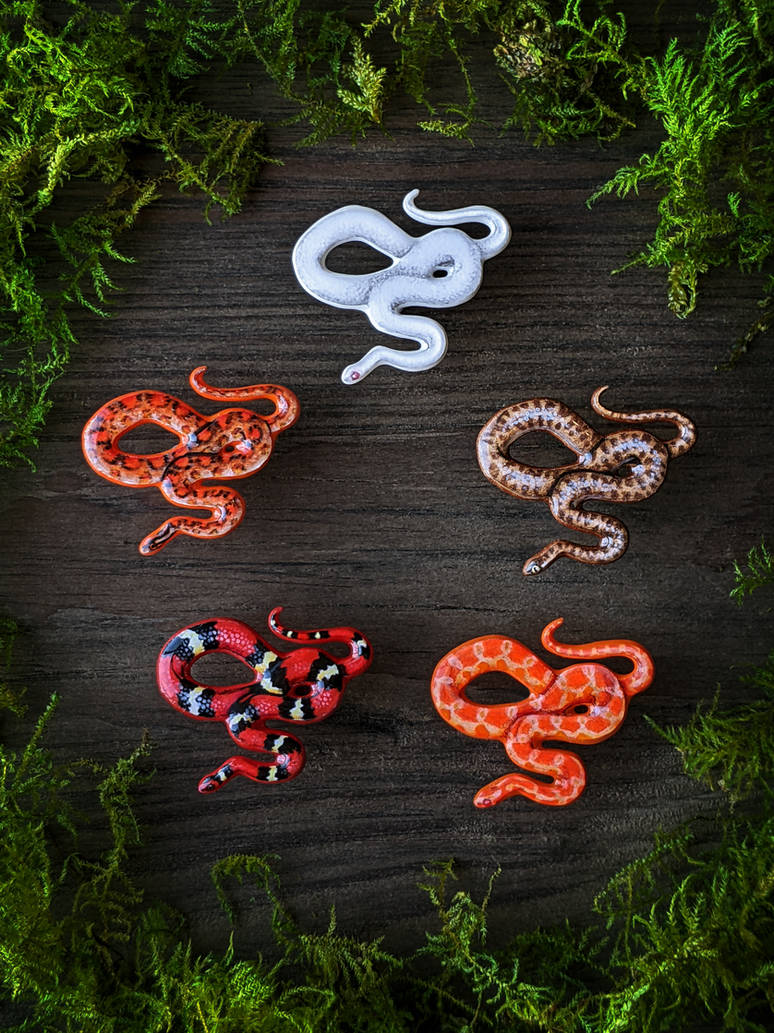 Snake Pins by Ebbontide on DeviantArt