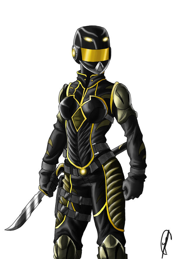 Yellow Ranger Backside yellow ranger by Know-Kname on DeviantArt