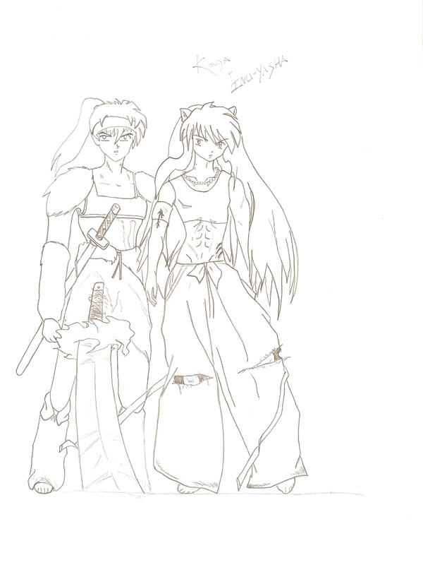 InuYasha and Koga by speedkillz on DeviantArt