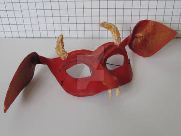 Red Fanged Goblin Mask