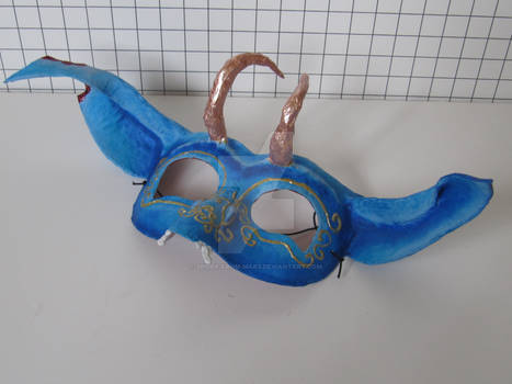 Blue Horned Goblin Mask