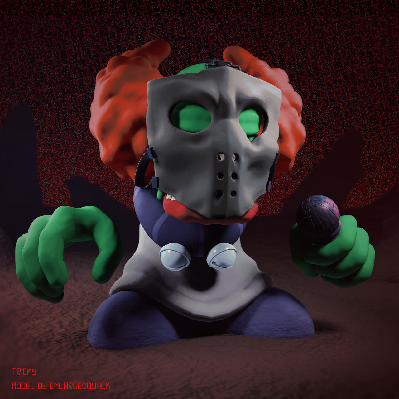 3D file Tricky the Clown - Madness Combat, Friday Night Funkin 🤡・3D print  design to download・Cults