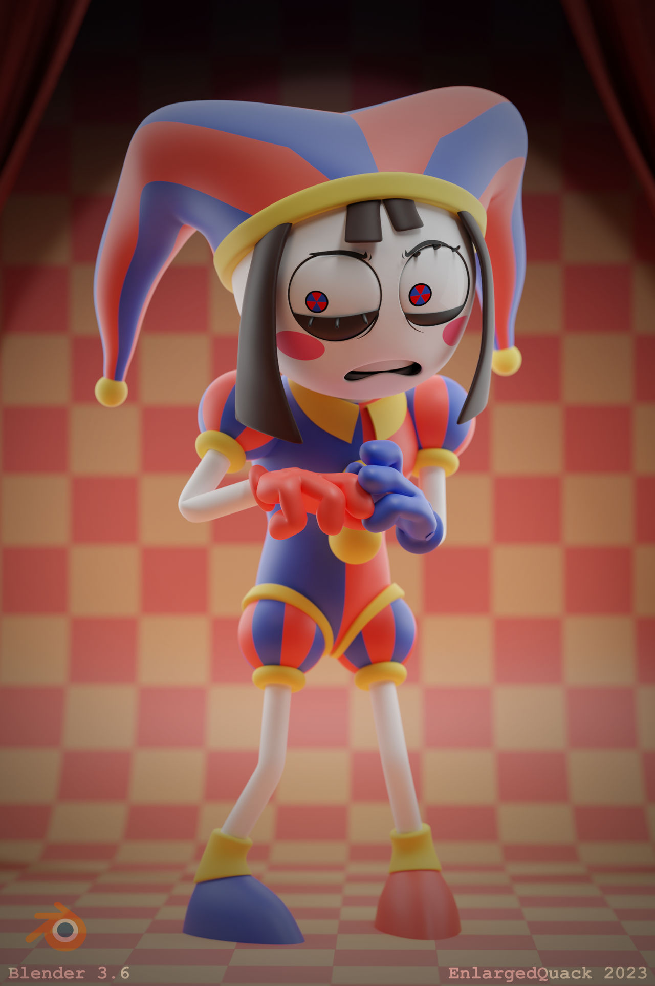 Pomni Model Release by EnlargedQuack on DeviantArt