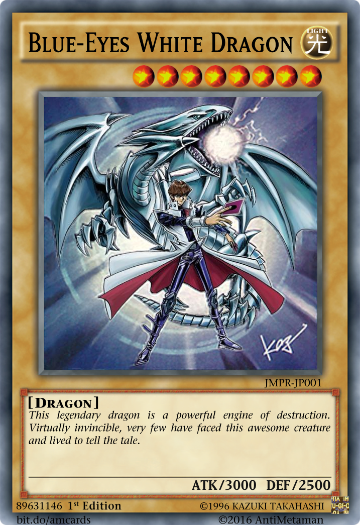 Blue-Eyes White Dragon (Alternate Art) by serenade87 on DeviantArt