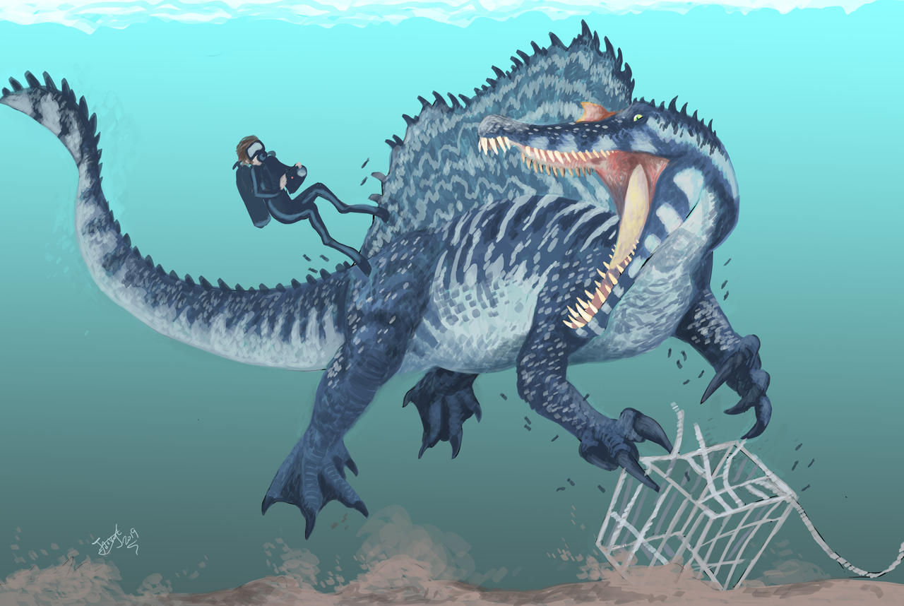 Diving with Spinosaurus!