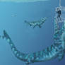 Diving with Mosasaurus