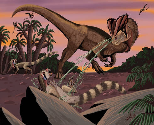 Dilophosaurus, the Snot Sniper