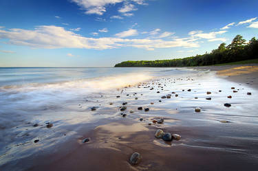 Summer Evening at Pancake Bay