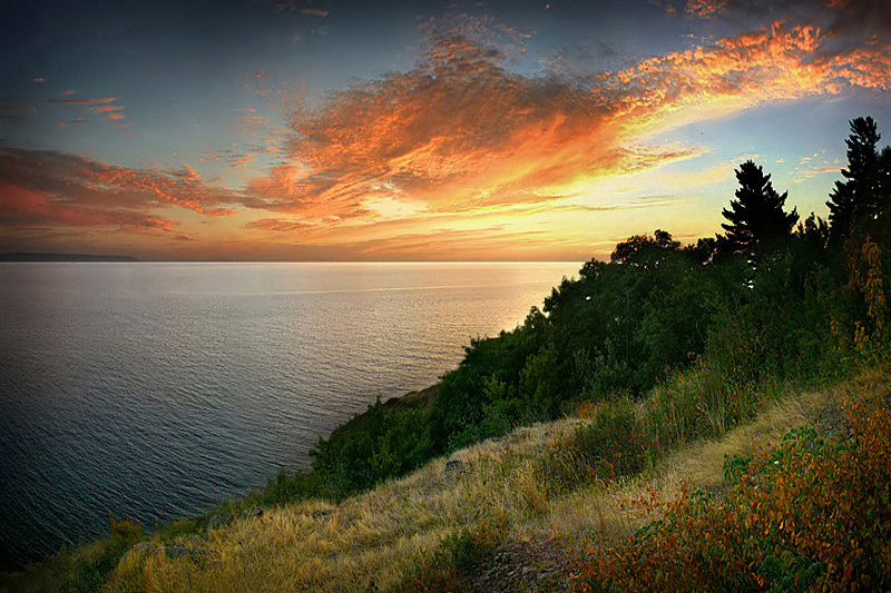 Last Light at Whitefish Bay