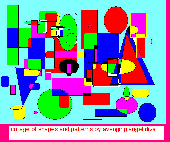 A collage of shapes and patterns by AvengingAngelDiva on DeviantArt