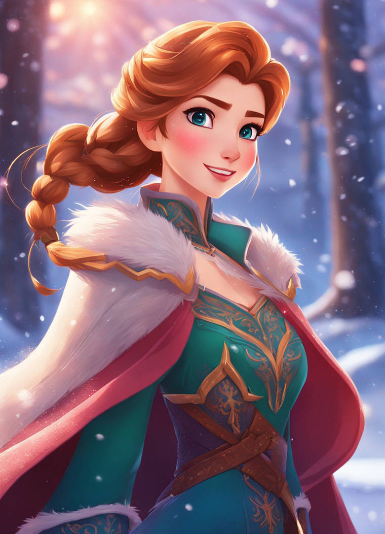 Anna Pincess Princess Anna portrait by AngeVilainAmour on DeviantArt