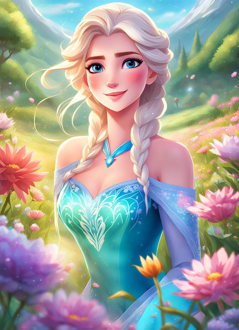 Spring Task Elsa Elsa in spring by APC04 on DeviantArt