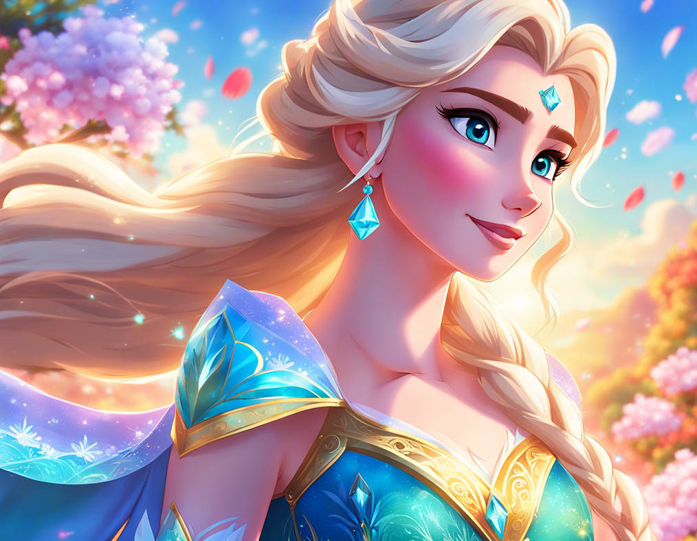 Sun Elsa Princess Elsa in the sunshine by AngeVilainAmour on DeviantArt