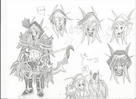 Sylvanas Windrunner Sketch Dump