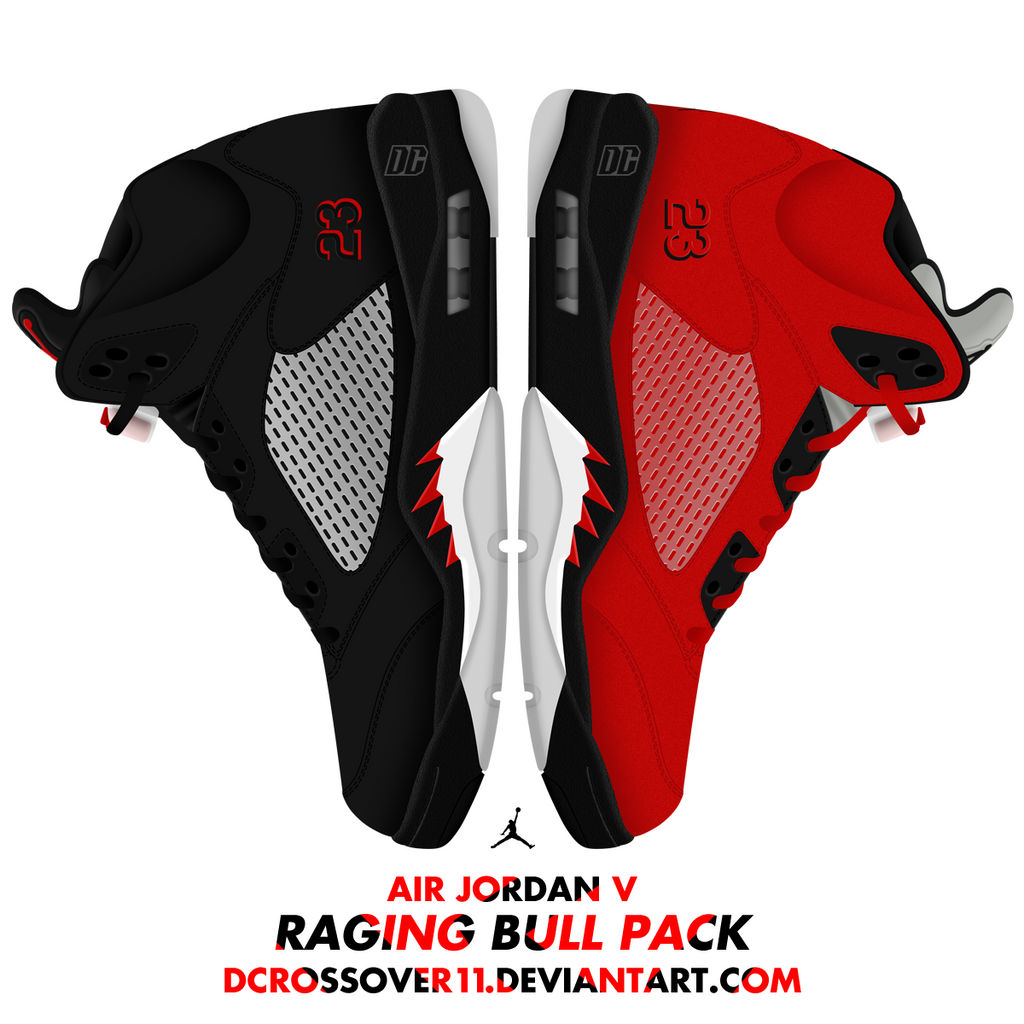 Bull Jordan Pattern Air Jordan V 'Raging Bull Pack' by DCrossover11 on DeviantArt