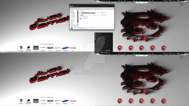 Dual Monitor Screenshot: MSI Gaming - Aurora