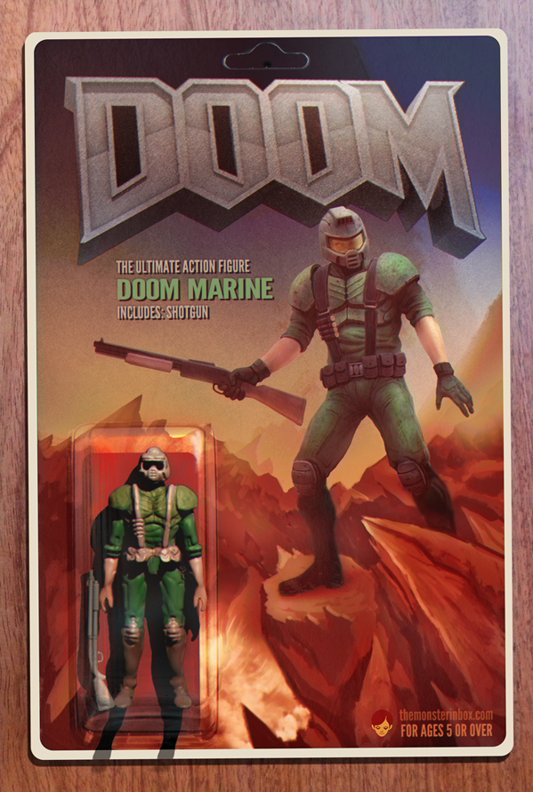 Retro DOOM Action Figure