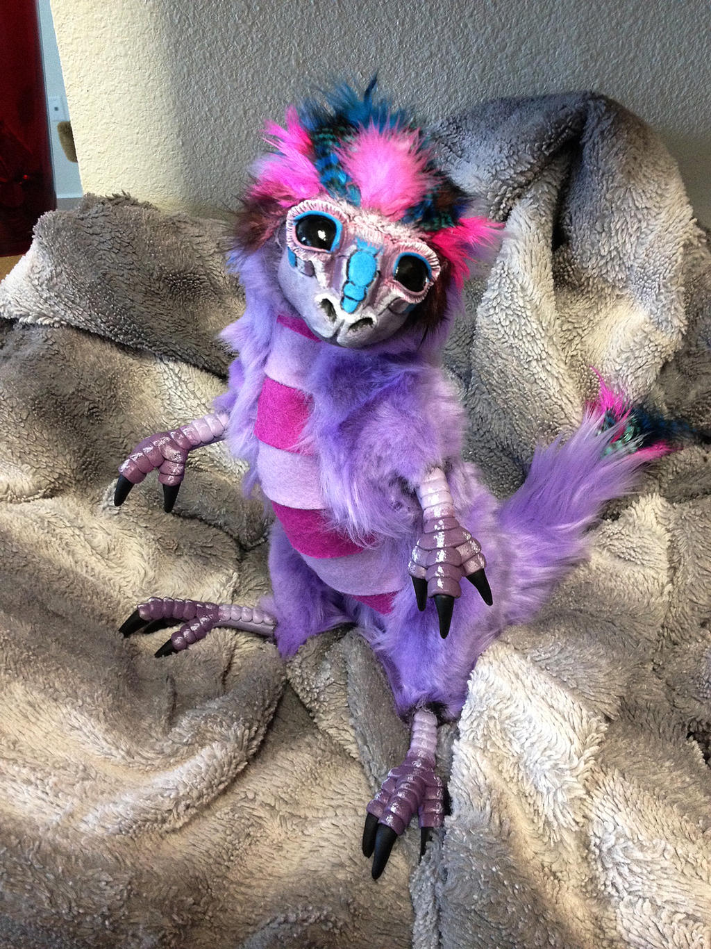 Commissioned Pink Dragon Hatchling