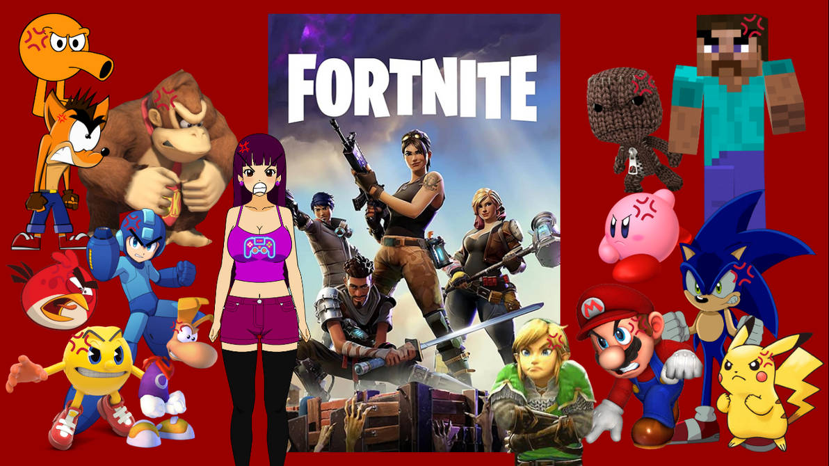 Shannon and the VG Characters Hate Fortnite by jacobstout on DeviantArt