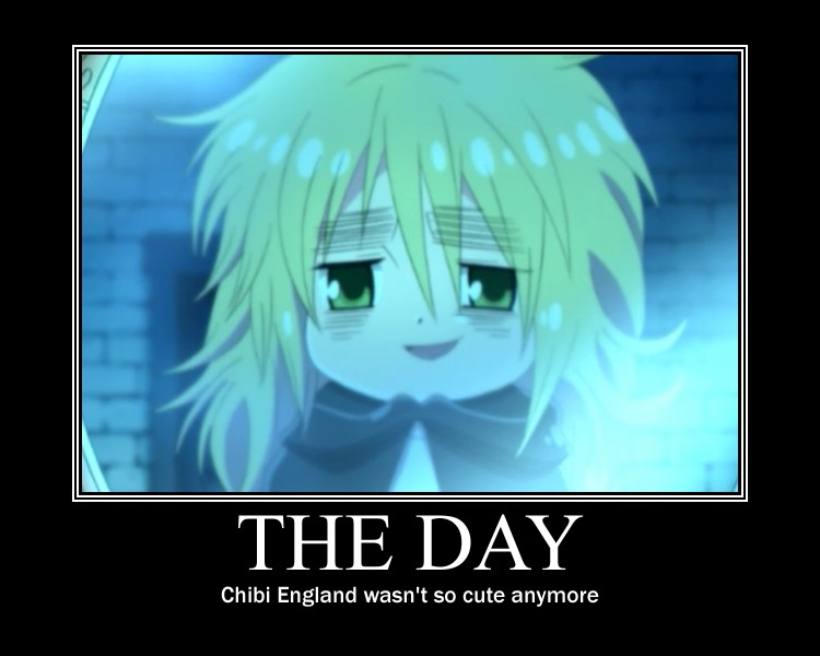 Chibi England Motivational Poster