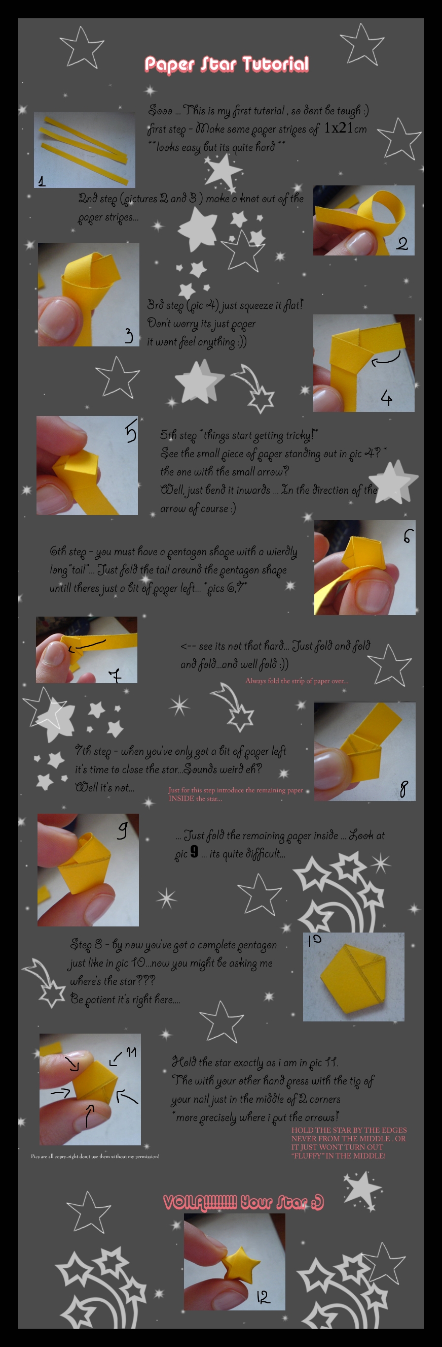 Paper Stars Tutorial