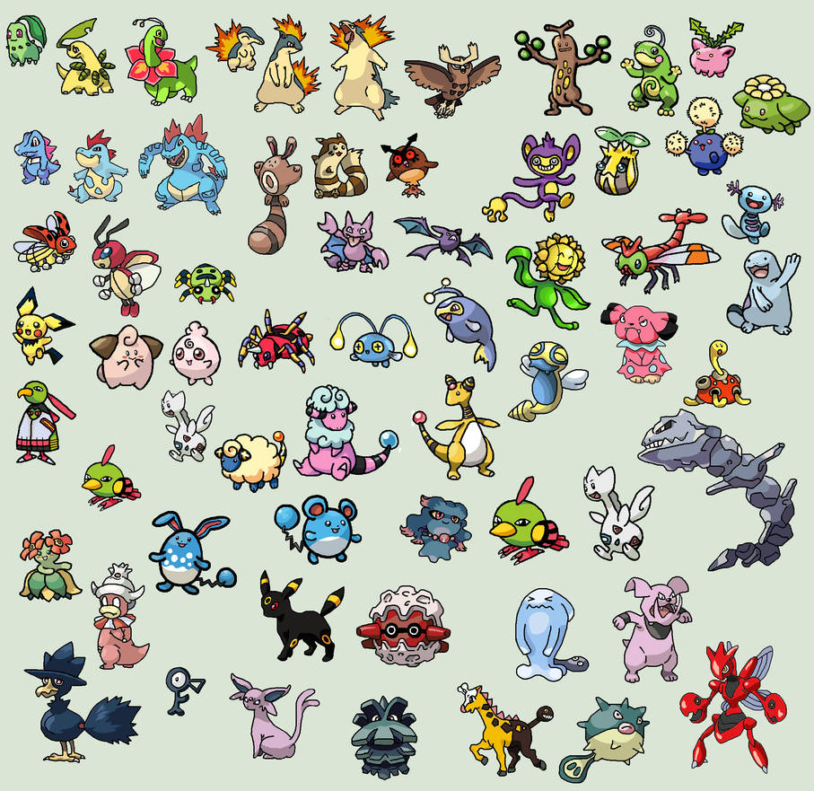 Generation II Pokemon by tuulielina on DeviantArt