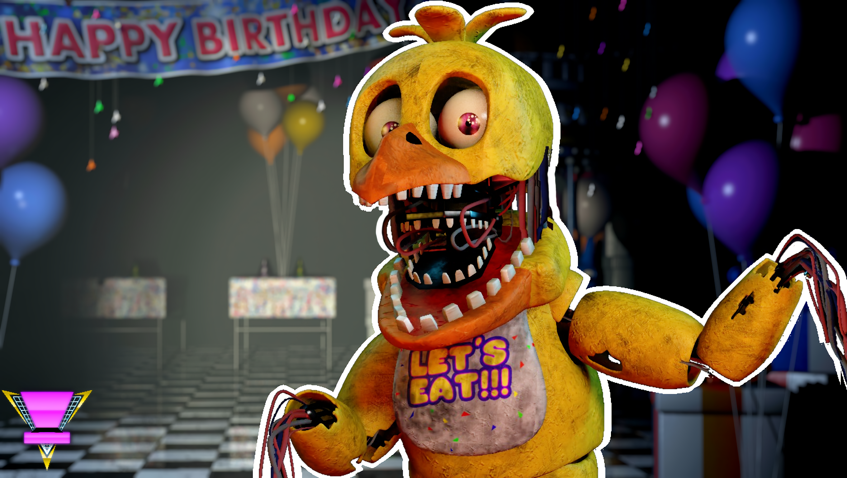 Five Nights At Freddy's Withered Chica Poster for Sale by HappyTreeX1