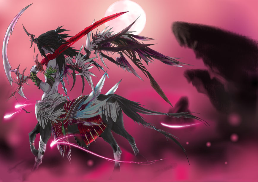 Black Centaur with Background