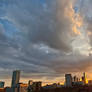 Sunset panoramic view, oct 4 Rotterdam