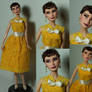 Audrey Hepburn OOAK doll Givenchy inspired