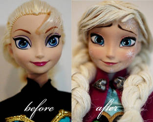 Frozen Heart - Anna OOAK doll