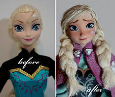 Frozen Heart - Anna OOAK doll