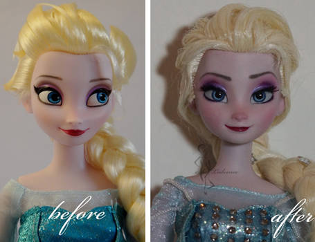 The cold anyway - Elsa OOAK doll