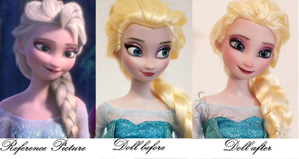 Frozen Elsa commissioned repaint by lulemee on DeviantArt