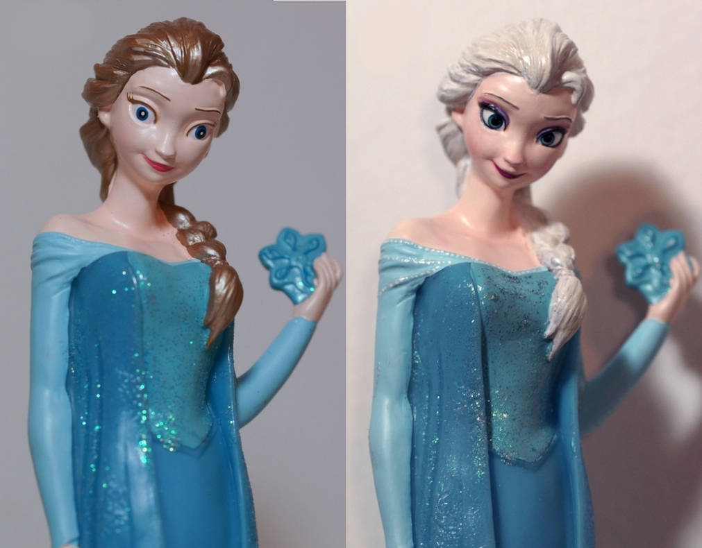 OOAK Elsa money box repaint by lulemee on DeviantArt