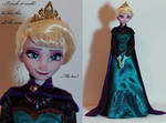 Coronation Elsa OOAK doll