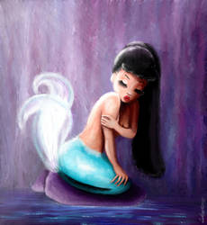 Mermaid in oil