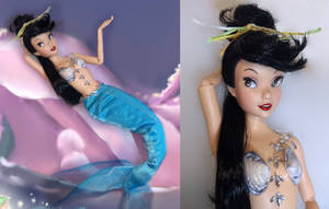 Disney Peter Pan mermaid OOAK doll