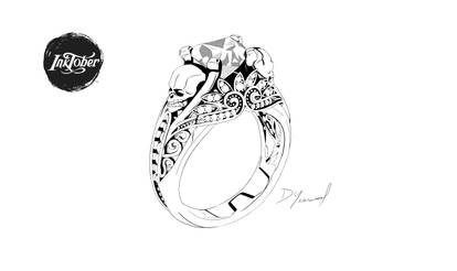 Day 1 of Inktober 2019 (Ring)