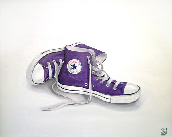 Purple Converse Shoes