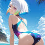 Beautiful Lucy Kushinida at the Ocean!
