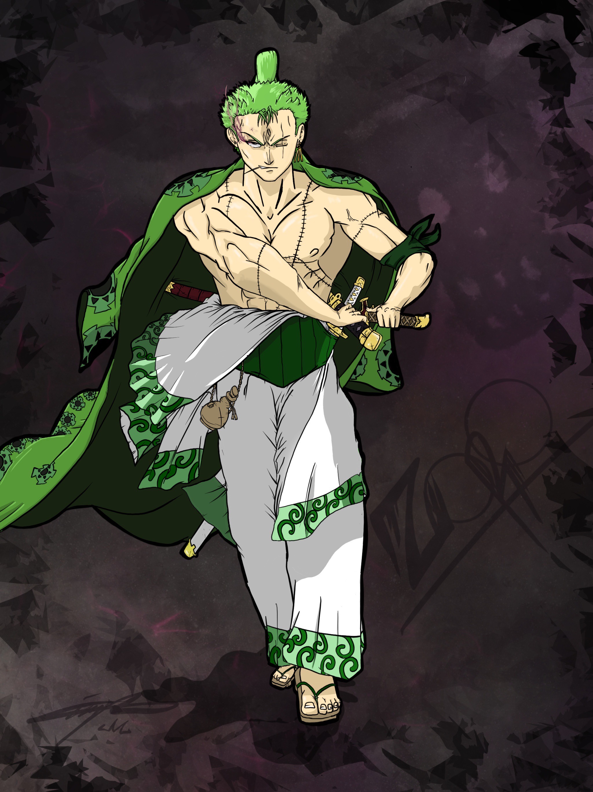 Zoro Enma Redraw by SKETCH-KING on DeviantArt