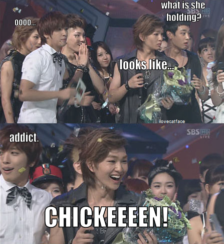 Onew Spots More Chicken...