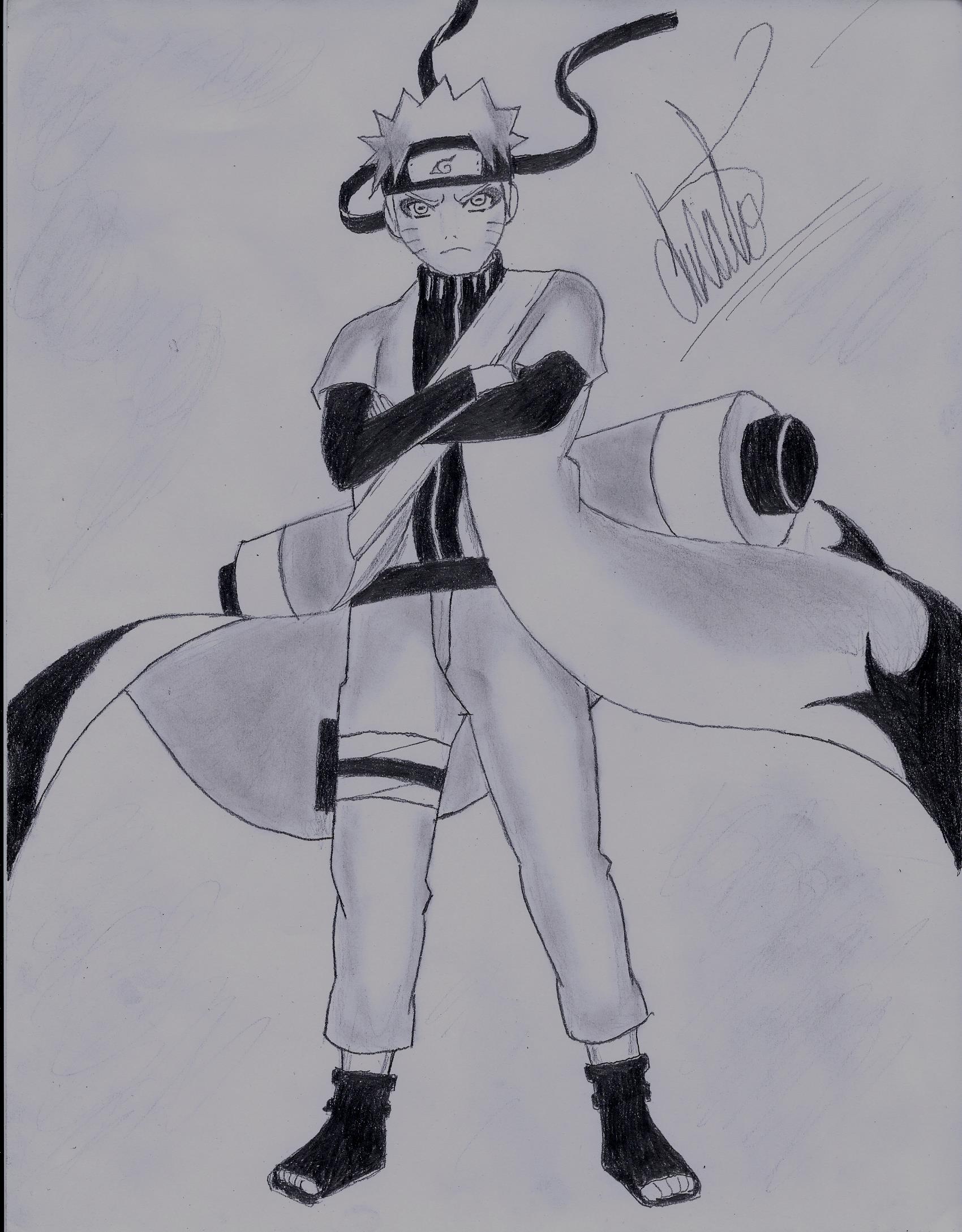 Como Desenhar o Naruto Modo Sennin - Passo a Passo - Drawing Naruto Sennin  