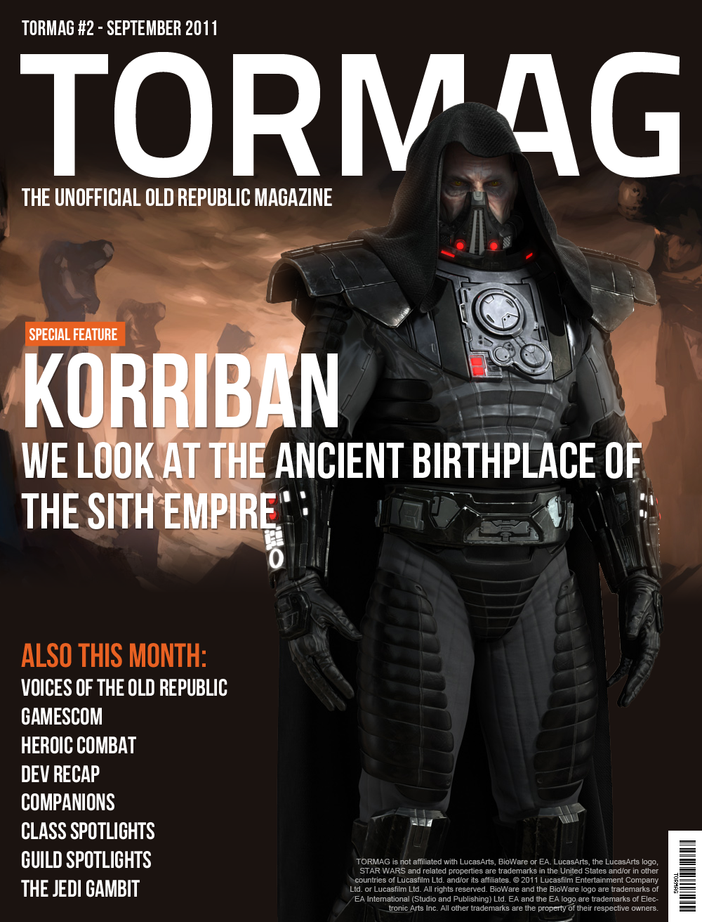 SWTOR Magazine - TORMAG - September Cover