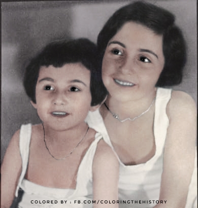 Anne And Margot Frank Colorized By Samcooper542316 On Deviantart